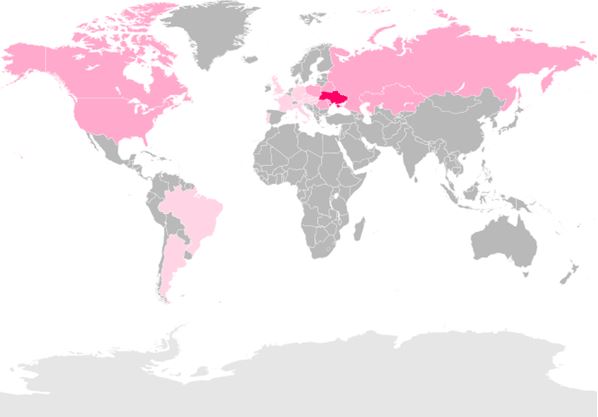 Ukrainian-speaking areas